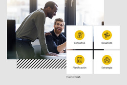 Planificación Y Estrategia Empresarial: Plantilla De Página Web HTML