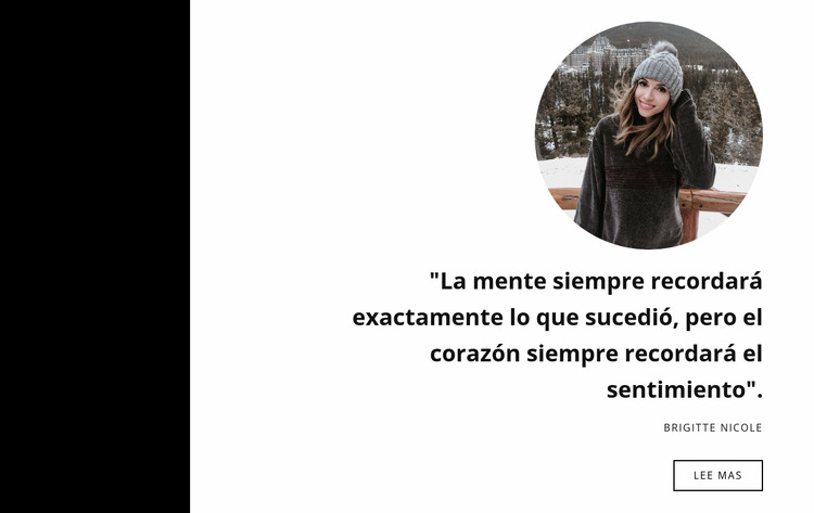 Testimonios de mujeres Plantilla Joomla