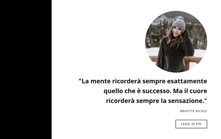 Testimonianze di donne Costruttore di siti web HTML