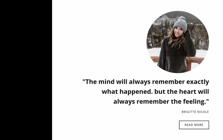 Women testimonials Webflow Template Alternative