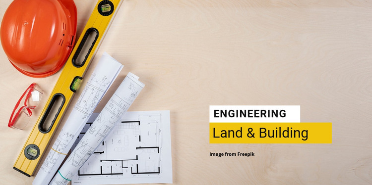 Engineering architecture and building  Homepage Design