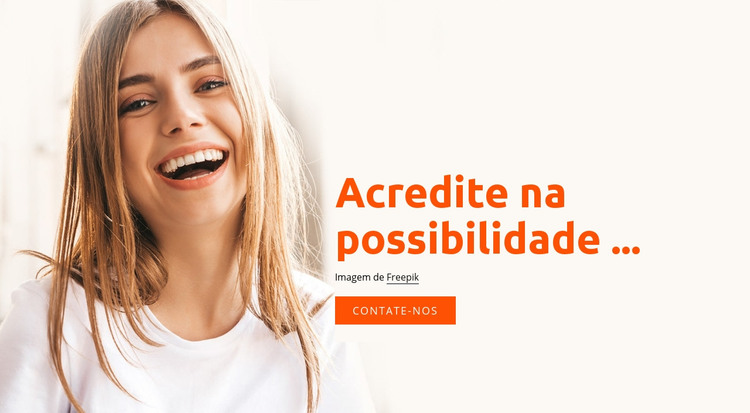 Acredite na possibilidade Modelo HTML