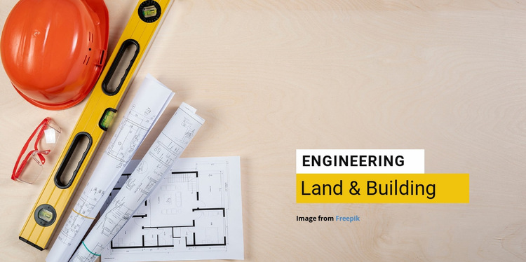 Engineering architectuur en bouwen Website Builder-sjablonen