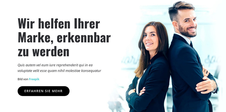 Erkennbare Geschäftsmarke WordPress-Theme