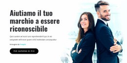 Marchio Aziendale Riconoscibile - Mockup Del Sito Web Scaricabile Gratuitamente