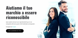 Il Modello HTML5 Più Creativo Per Marchio Aziendale Riconoscibile