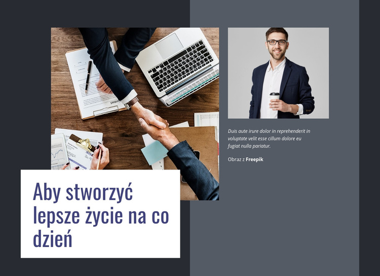 Aby stworzyć lepsze życie Motyw WordPress