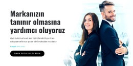 Tanınmış Işletme Markası Için Özel Web Sitesi Oluşturucu