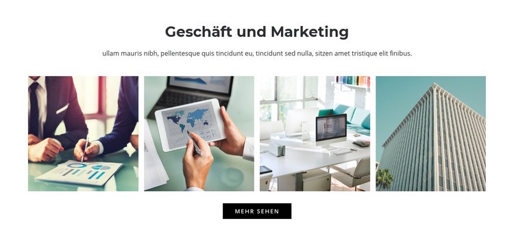 Geschäft und Marketing HTML Website Builder