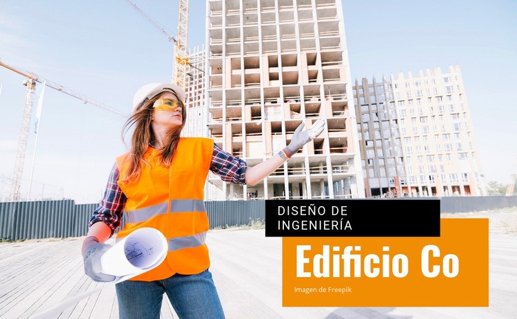 Diseño de ingeniería y construcción Maqueta de sitio web