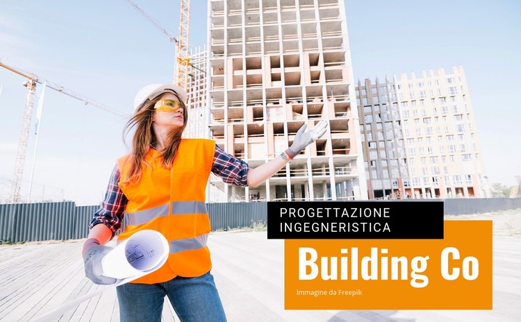 Progettazione e costruzione ingegneristica Costruttore di siti web HTML