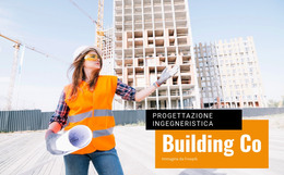 Modello Di Sito Per Progettazione E Costruzione Ingegneristica