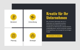 Kreativ Für Ihr Unternehmen – Professionelle Einseitenvorlage