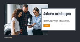 Autovermietungen – Fertiges Website-Design