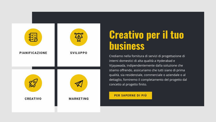 Creativo per il tuo business Modello Joomla