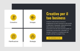 Creativo Per Il Tuo Business - Modello Professionale Di Una Pagina