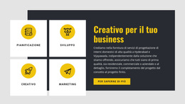 Creativo Per Il Tuo Business - Modello Di Sito Web Aziendale Premium