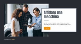 Affittare Una Macchina - Pagina Di Destinazione Della Funzionalità