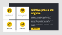 Criativo Para O Seu Negócio - Construtor De Sites Fáceis