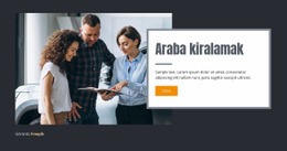 Araba Kiralamak - Web Sitesi Şablonları