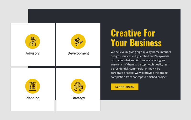Creative for Your Business Wix Template Alternative