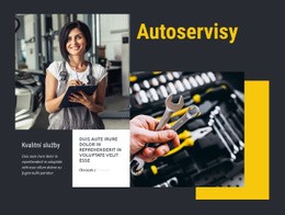 Autoservis Zajišťovaný Ženám Šablona Rozvržení CSS