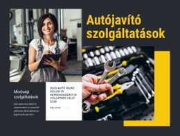 Az Autójavítás Nőknek Készült - HTML Sablon Kód