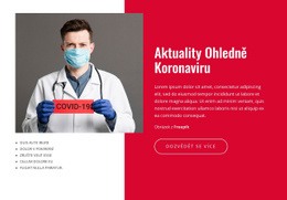 Rozvržení CSS Pro Novinky A Aktualizace Týkající Se Koronaviru