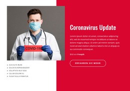 Coronavirus News Und Updates – Funktionale HTML5-Vorlage