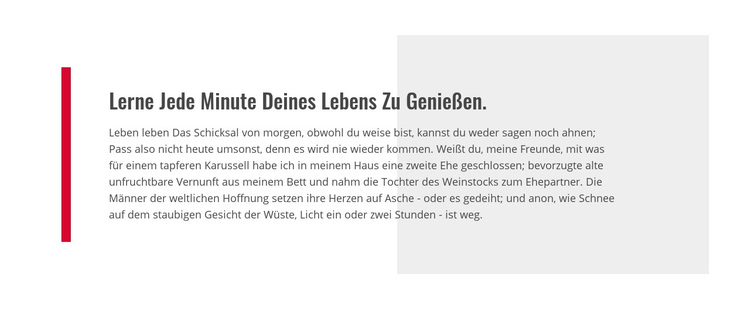 Lerne dein Leben zu genießen WordPress-Theme