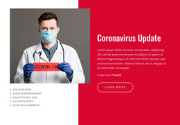 Coronavirus Nieuws En Updates - Responsieve HTML5-Sjabloon
