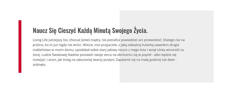 Naucz się cieszyć życiem Szablony do tworzenia witryn internetowych