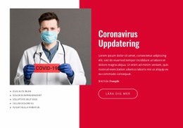Nyheter Och Uppdateringar Om Coronavirus - Nedladdning Av HTML-Mall