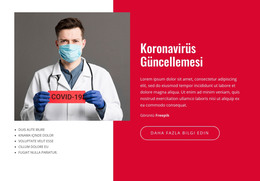 Coronavirus Haberleri Ve Güncellemeleri - Ücretsiz HTML Şablonu