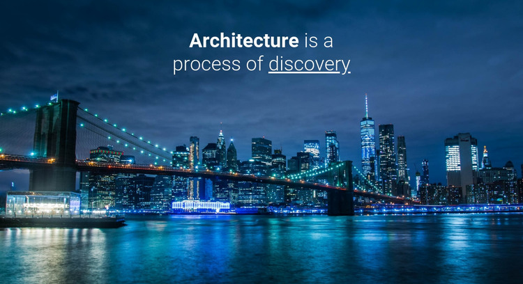 We build bridges and cities Homepage Design
