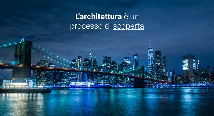 Costruiamo ponti e città Mockup del sito web