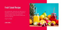 Fruitsalades Recepten Eenvoudige HTML CSS-Sjabloon