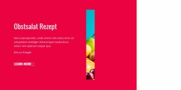 Obstsalate Rezepte - Funktionales Design