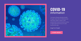 COVID-19-Informatie - HTML-Sjabloon Downloaden
