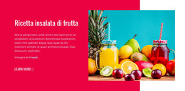 Ricette Di Insalate Di Frutta - Modello Di Pagina HTML