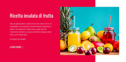 Ricette Di Insalate Di Frutta - Modello Di Una Pagina