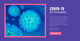 Informações COVID-19 - Modelo De Design De Site