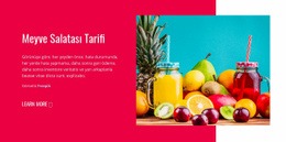 Meyve Salataları Tarifler - Basit HTML5 Şablonu
