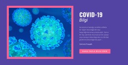 COVID-19 Bilgileri Için Çok Amaçlı Tek Sayfalık Şablon