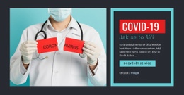 Příznaky COVID-19 – Přizpůsobitelná Šablona