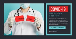 Atemberaubende HTML5-Vorlage Für Symptome Von COVID-19