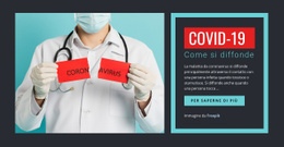 Splendido Modello HTML5 Per Sintomi Di COVID-19