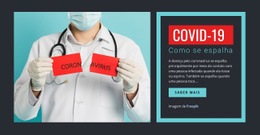 Modelo HTML5 Impressionante Para Sintomas De COVID-19