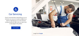 Car Servicing And Repairing - Customizable Professional Web Page Design