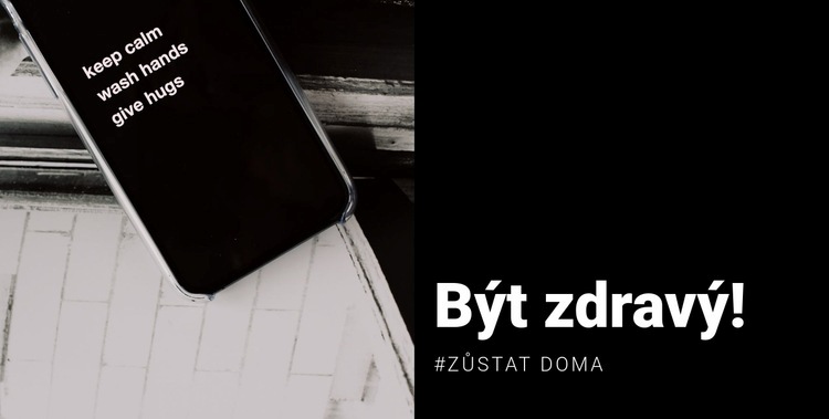 Buďte zdraví a zůstaňte doma Šablona CSS